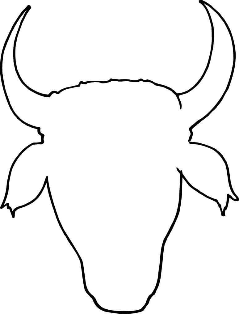Cow Head Outline Design Coloring Page 774x1016 Cow Head Outline Design Coloring Page