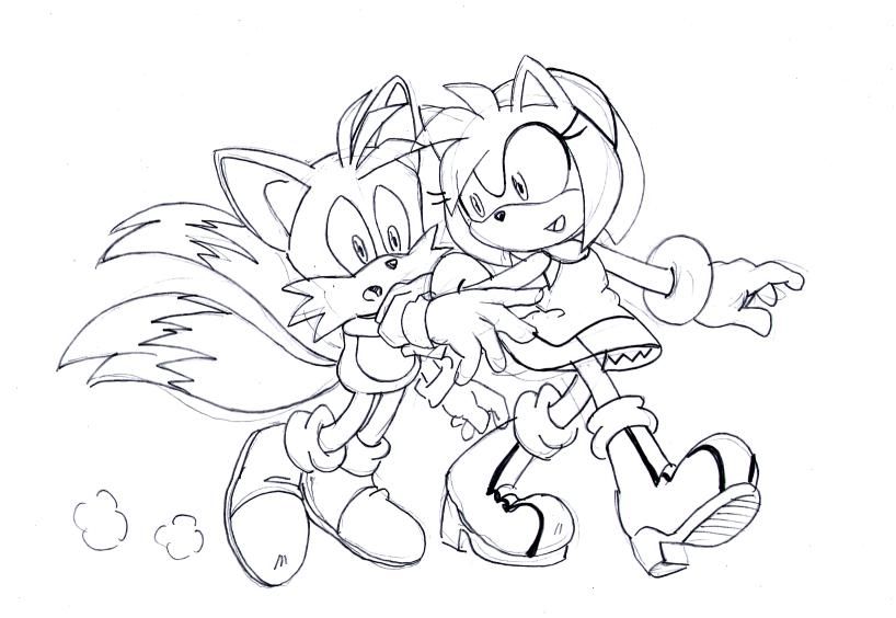 Amy And Tails Sketch By Smsskullleader Kyofu's Saved Pins 818x564 Amy And Tails Sketch By Smsskullleader Kyofu's Saved Pins
