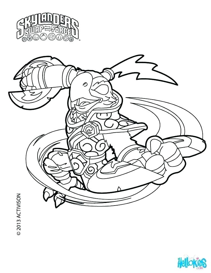 736x951 Skylanders Trap Team Coloring Pages Food Fight Free Printable