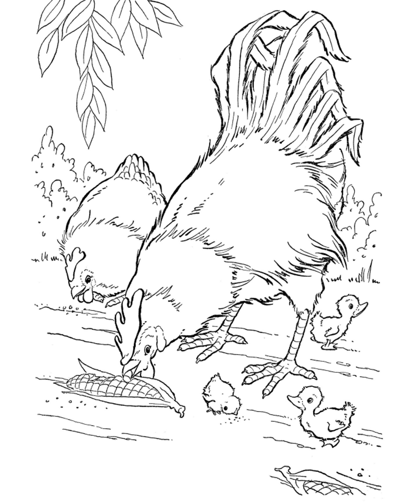 1414x1730 Farm Animals Coloring Pages