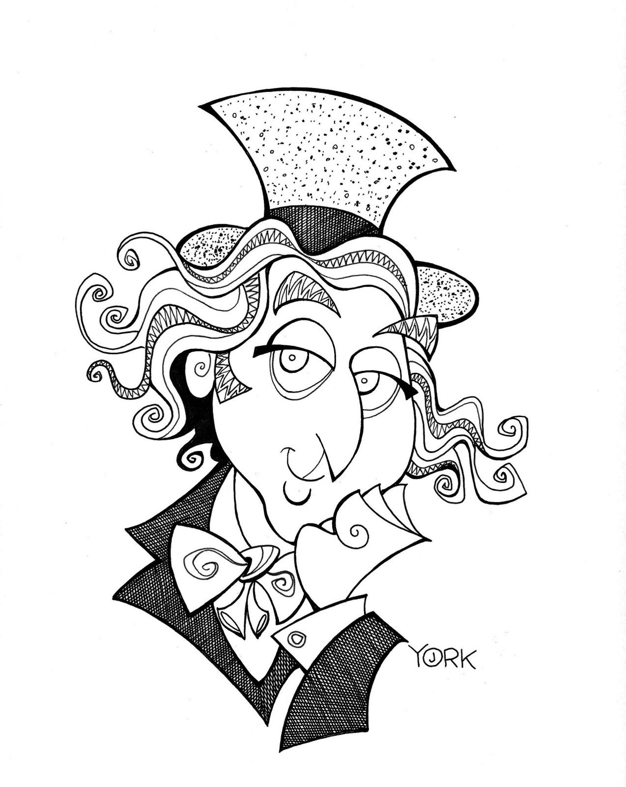 1274x1600 Unlimited Willy Wonka Coloring Pages Charlie And The Chocolate