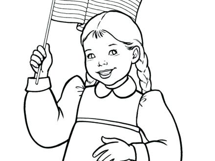 440x330 Veterans Day Flag Coloring Sheets Waving Blowing In The Wind