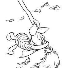 Piglet Is Caught In The Wind Coloring Pages 220x220 Piglet Is Caught In The Wind Coloring Pages