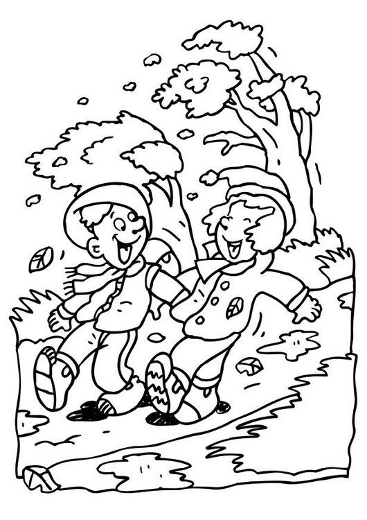 Windy Day Coloring Pages 530x750 Windy Day Coloring Pages