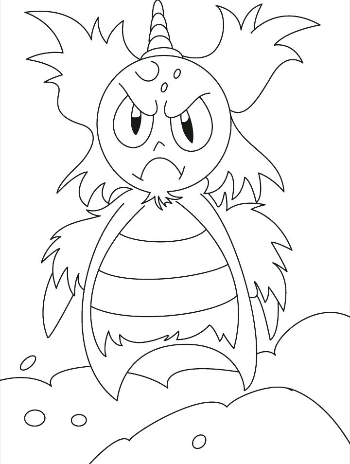 720x954 Energy Coloring Pages Monster Coloring Pages This Angry Monster Is