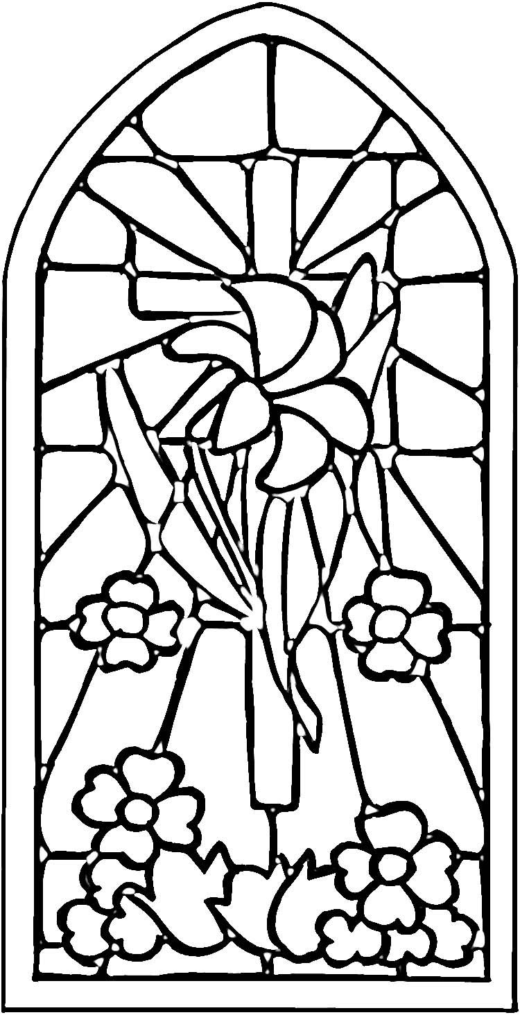 Christian Stained Glass Patterns Stained Glass Window Coloring 750x1465 Christian Stained Glass Patterns Stained Glass Window Coloring