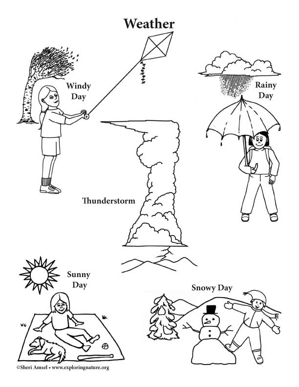 612x792 Weather Coloring Page