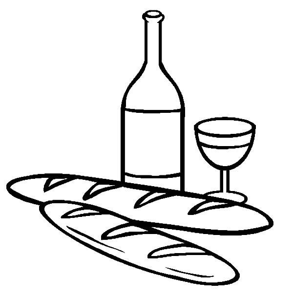 Bread And Wine Coloring Pages Best Place To Color 600x612 Bread And Wine Coloring Pages Best Place To Color