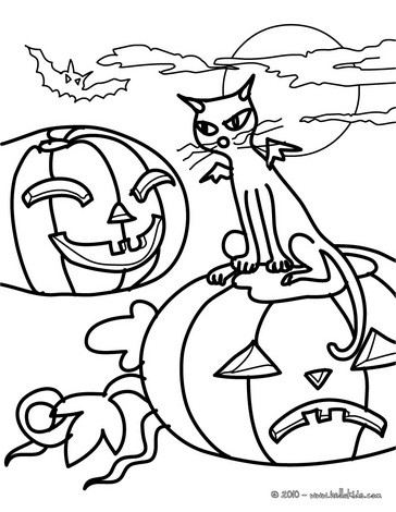 Black Cats Coloring Pages 364x470 Black Cats Coloring Pages