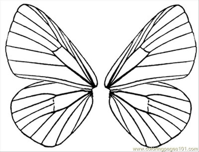 650x498 Butterfly Wings 5 Coloring Page