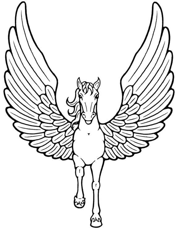 576x747 Coloring Pages Of Wings