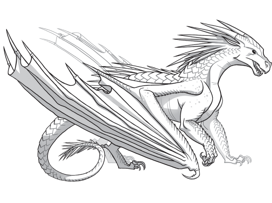 869x649 Magnificent Wings Of Fire Coloring Pages Pattern