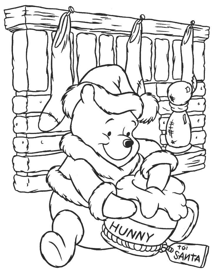 720x920 Winnie The Pooh Coloring Pages For Christmas
