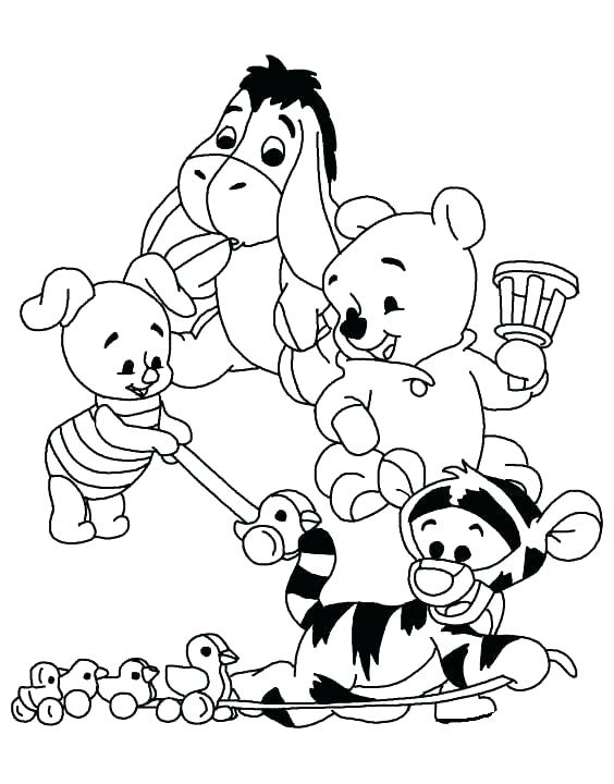 564x720 Winnie The Pooh Coloring Pages Free Printable The Pooh Coloring