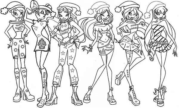 Merry Christmas Winx Club Coloring Pages Batch Coloring 600x362 Merry Christmas Winx Club Coloring Pages Batch Coloring