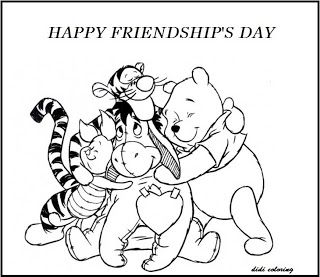 320x277 Printable Happy Friendship Day Winnie The Pooh And Friends