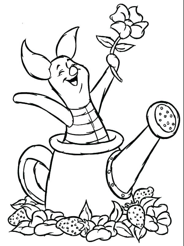 Piglet Coloring Page And Piglet Playing With A Toy Boat Coloring 600x800 Piglet Coloring Page And Piglet Playing With A Toy Boat Coloring