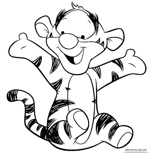 474x488 Baby Tigger Coloring Sheets Printable Coloring Coloring Pages