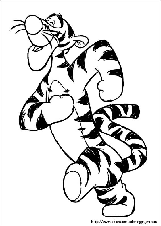 567x794 Tigger Coloring Pages To Print Tigger Coloring Pages Educational