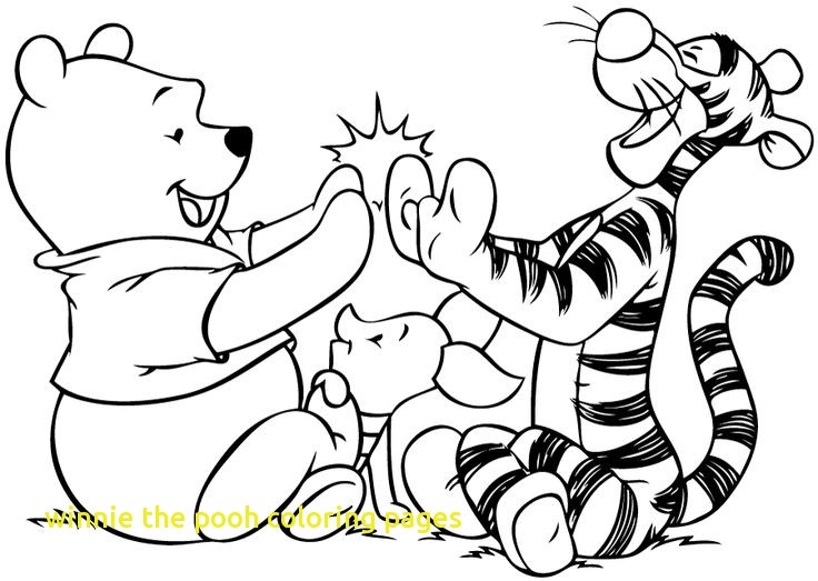 736x523 Winnie The Pooh Coloring Pages With 110 Best Tigger Color Book