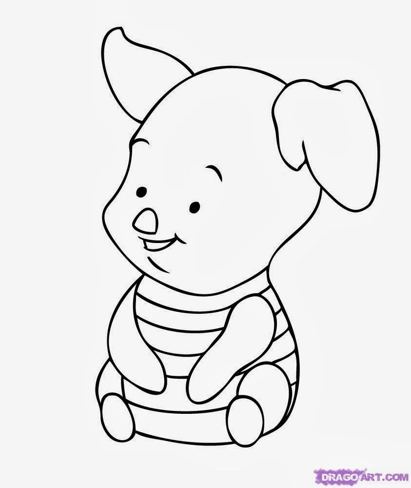 Winnie The Pooh Characters Coloring Pages