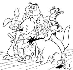 Winnie The Pooh Characters Coloring Pages 236x225 Winnie The Pooh Characters Coloring Pages