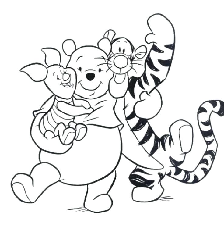 Winnie The Pooh Characters Coloring Pages The Pooh The Pooh 736x761 Winnie The Pooh Characters Coloring Pages The Pooh The Pooh