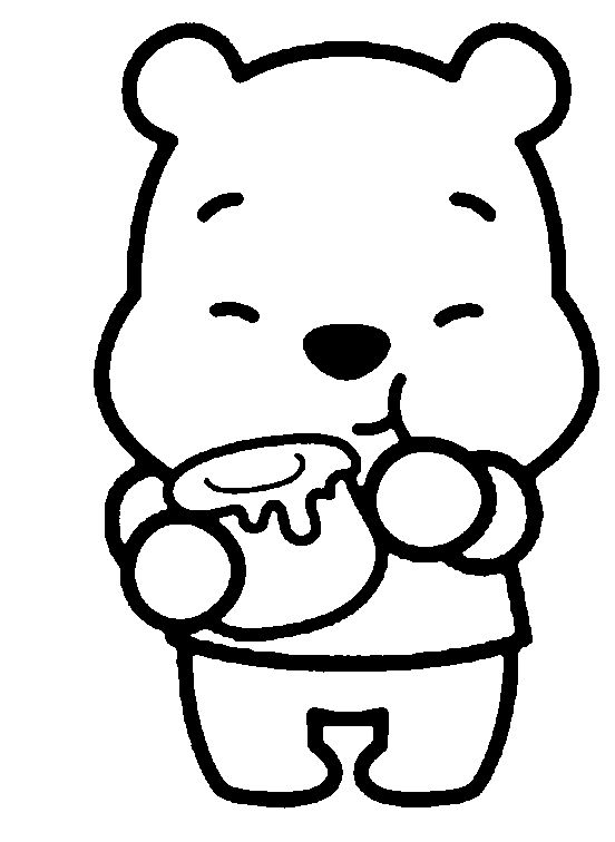 Baby Winnie The Pooh Coloring Page Free Download 552x756 Baby Winnie The Pooh Coloring Page Free Download