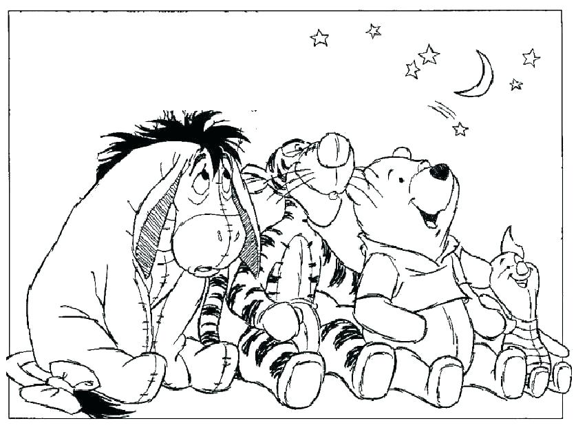 Free Printable Winnie Pooh Christmas Coloring Pages The Print 837x627 Free Printable Winnie Pooh Christmas Coloring Pages The Print