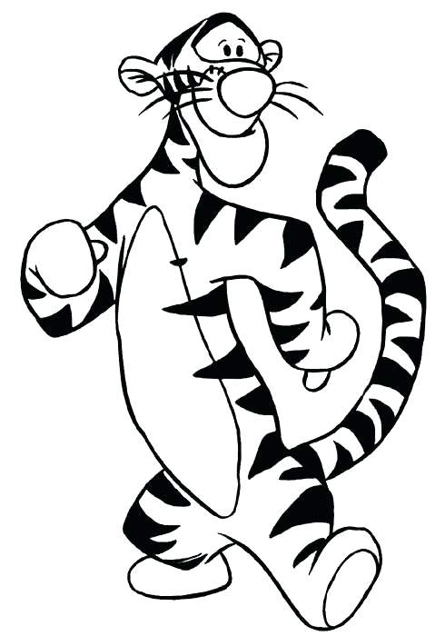 Tigger From Winnie The Pooh Coloring Pages 490x700 Tigger From Winnie The Pooh Coloring Pages