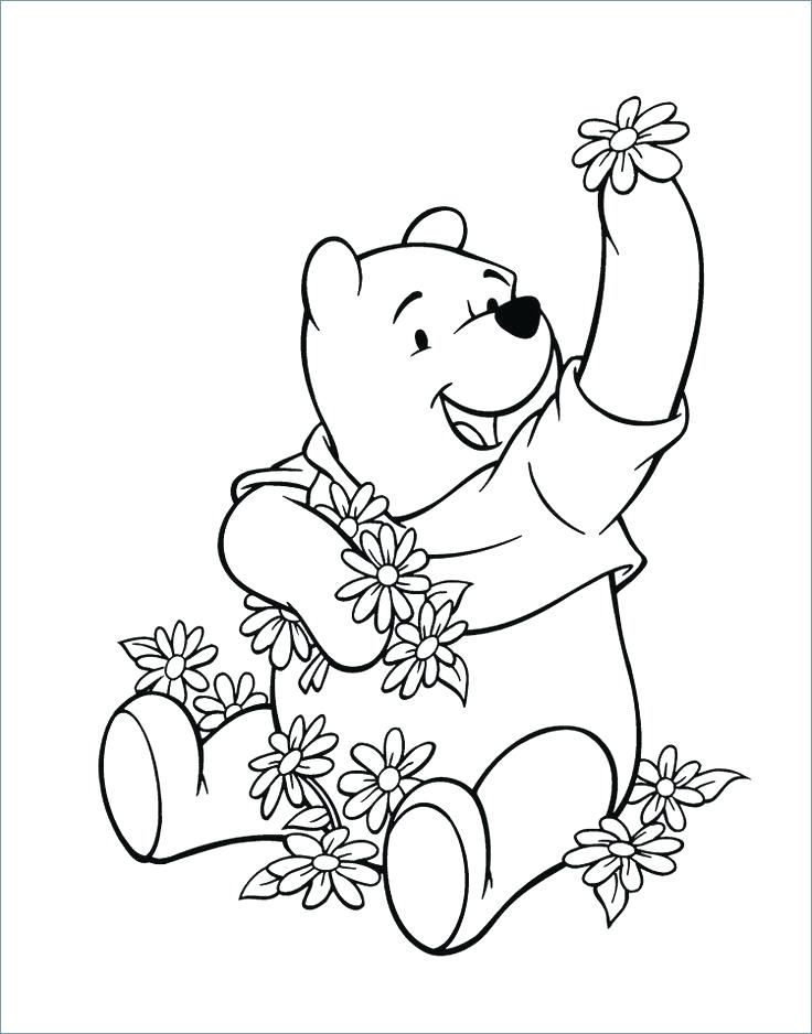 736x938 Pooh Bear Coloring Page Best The Pooh Friends Images On Pooh Bear