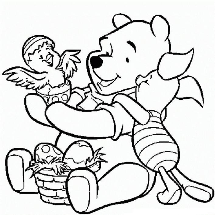 707x707 Winnie The Pooh Coloring Pages 360coloringpages
