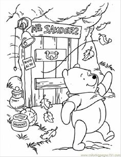 236x306 Winnie The Pooh Fall Coloring Pages 01 Printables