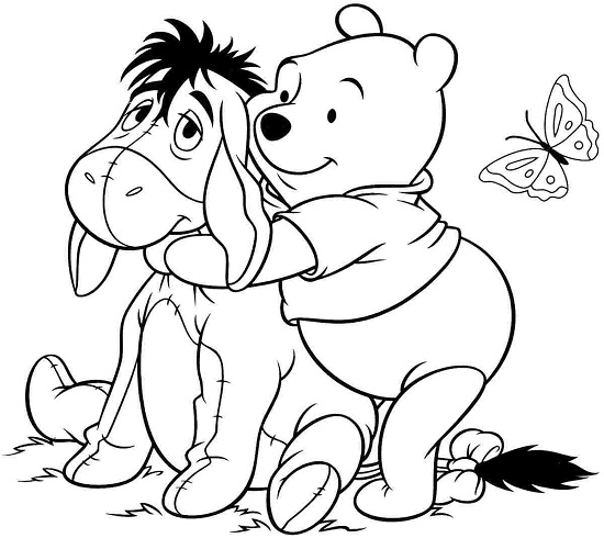 Sumptuous Design Ideas Winnie The Pooh Coloring Pages Disney Ba 550x490 Sumptuous Design Ideas Winnie The Pooh Coloring Pages Disney Ba