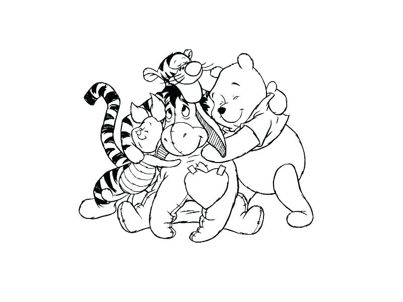 800x600 Winnie The Pooh And Friends Coloring Pages Pooh And Friends