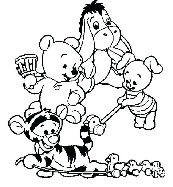 582x627 Coloring Pages Winnie The Pooh