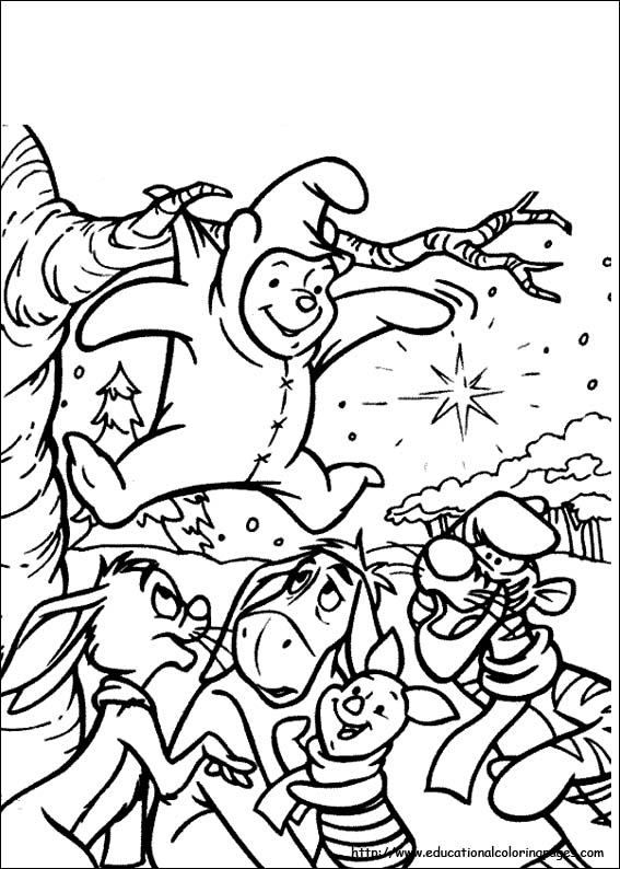 Winnie The Pooh Winter Coloring Pages at GetColorings.com | Free