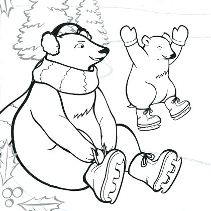 420x420 Polar Animals Coloring Pages Free Printable Arctic Animals Example