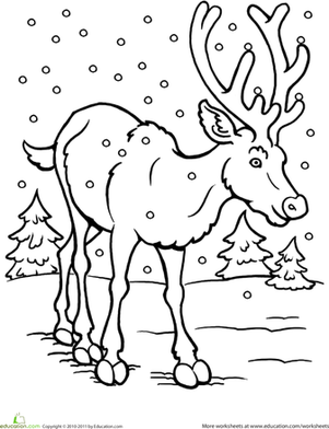301x392 Winter Animal Coloring Pages