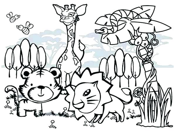 600x452 Farm Animals Coloring Pages Printable Crafts And Activities Animal