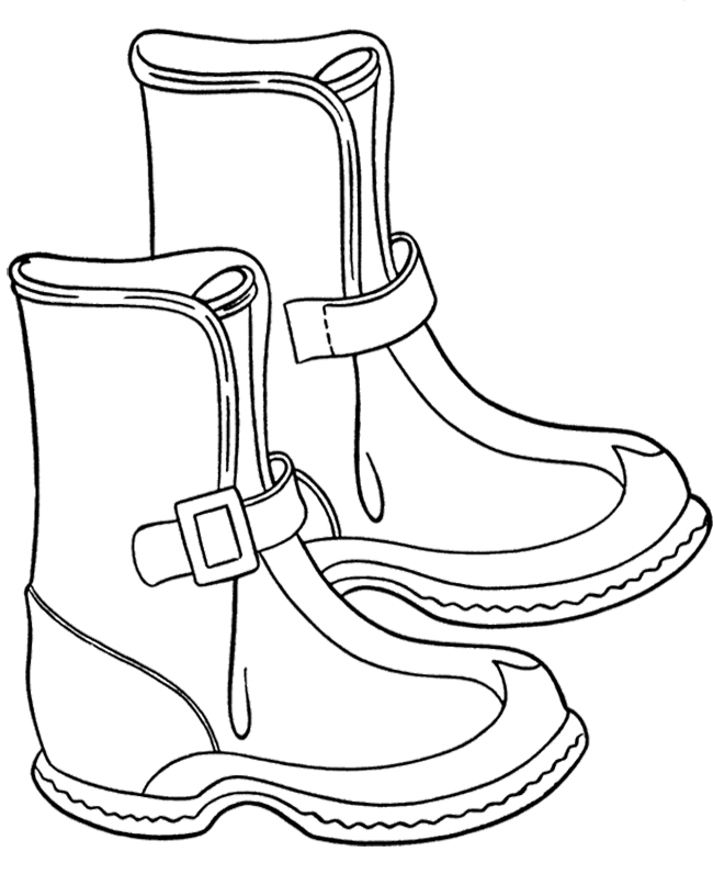 Winter Boots Coloring Pages at GetColorings.com | Free printable ...