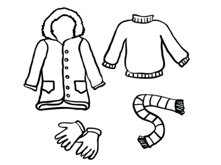 728x543 Winter Clothes Coloring Pages Winter Clothes Coloring Page