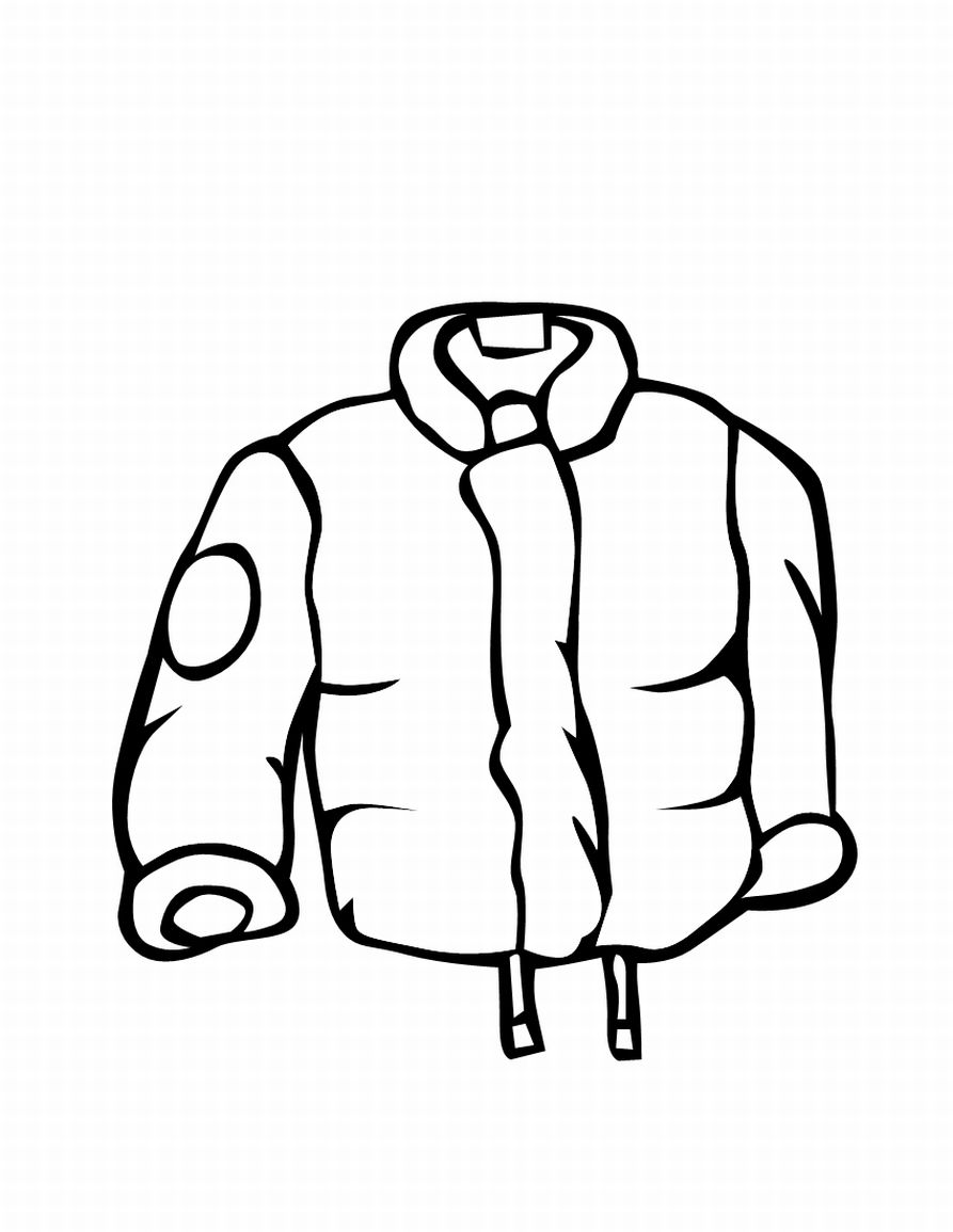 Winter Coat Coloring Page 893x1155 Winter Coat Coloring Page