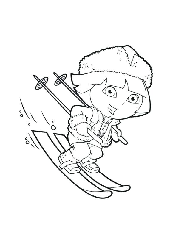 Winter Coloring Pictures The Explorer Winter Coloring Page Winter 580x820 Winter Coloring Pictures The Explorer Winter Coloring Page Winter