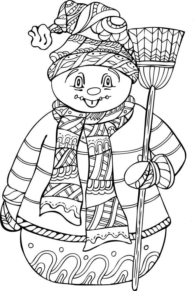 642x960 Winter Coloring Pages For Adults Winter Doodle Coloring Pages 1111