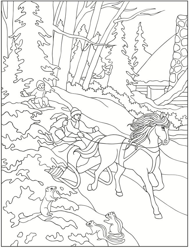 650x854 Free Printable Coloring Pages Of Winter Scenes Az Coloring Pages