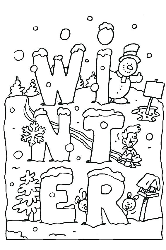 567x850 Printable Winter Coloring Pages Sledding Down The Slope Printable