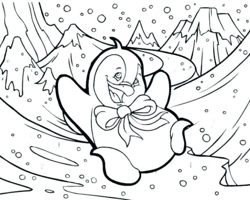 863x689 Winter Coloring Pages Adults