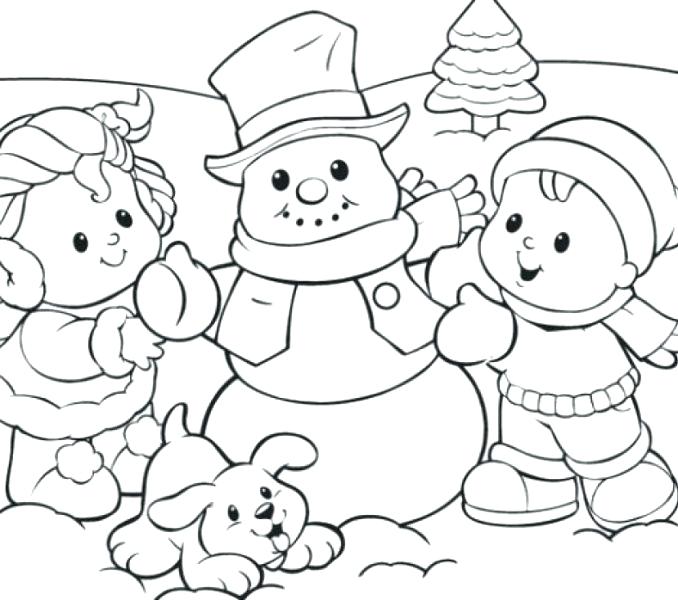 678x600 Winter Coloring Pages Winter Coloring Sheets For Boys Free