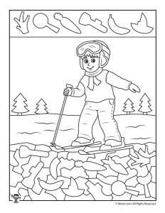 232x300 Winter Hidden Pictures Coloring Pages Woo! Jr. Kids Activities